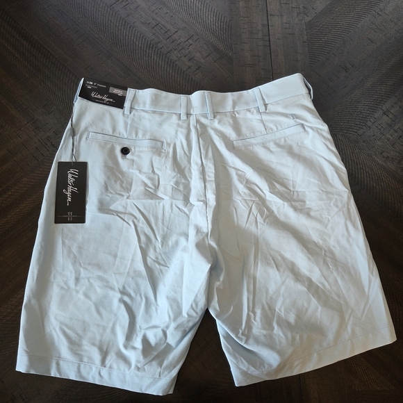 Walter Hagen Men's P11 Micro Lines Performance Golf Shorts Soft Blue Size 36 New - Picture 8 of 11